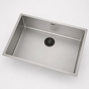 Abwaschbecken für Küche aus Edelstahl AISI 304 DuriX 740×440 mm, Einbau oder Unterbau für 80 cm Unterschrank, Ultramatt – CANOVA DuriX 70