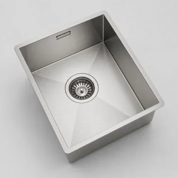 RAGGIO ZERO 34 – inox pomivalno korito z jasnimi linijami, SatinPlus za omarico 45 cm