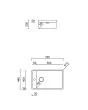 TASCA jednostruki inox sudoper PHANTOM SIDE 60