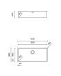 Jednostruki inox sudoper za ormar 100 cm TASCA CANOVA 90